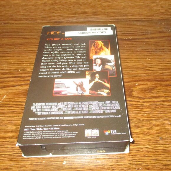 Hide and Seek Demo Screener Promo (VHS, 2000) Drama Thriller - Picture 2 of 6